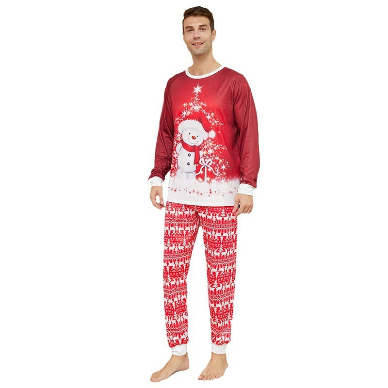 Lazy X-mas Family Pajamas Snowman