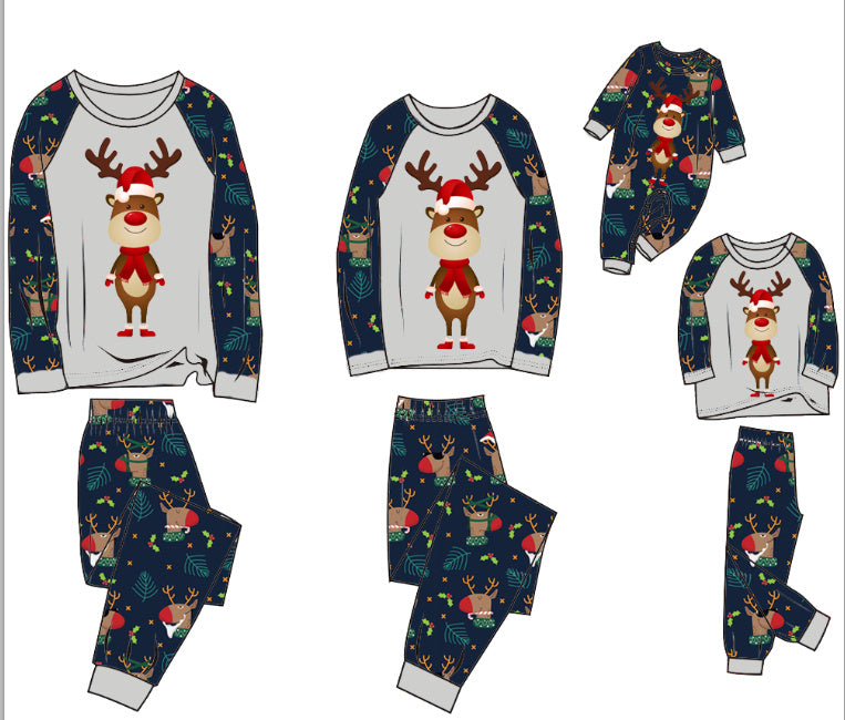 Lazy X-mas Family Pajamas